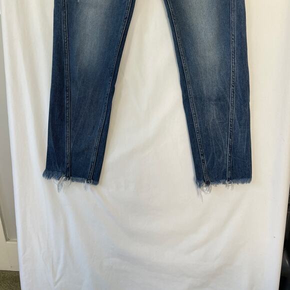 Hudson Womens Rival Seamed High Rise Straight Button-Fly Jeans Blue 27 - Picture 4 of 14